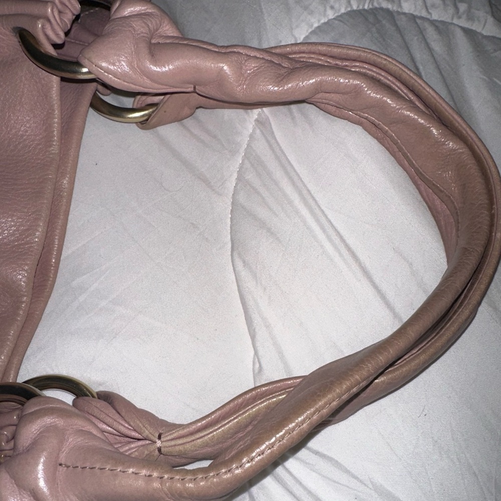 Furla Soft Leather Shoulder Bag in Dusty Rose - Picture 8 of 11